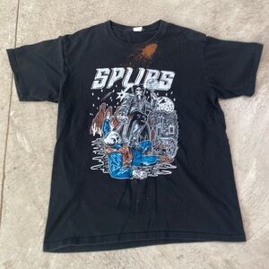 San Antonio Spurs Cowboy Skeleton TShirt